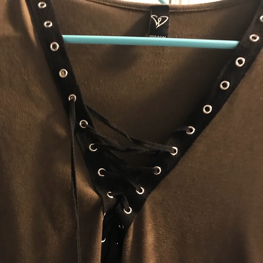 Windsor Velvet Olive Green Top